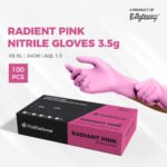 FirstDefense Radiant Pink Nitrile Gloves (3.5g/100pcs)