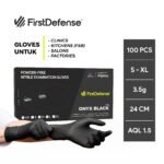 FirstDefense Nitrile Gloves (3.5g/100pcs)